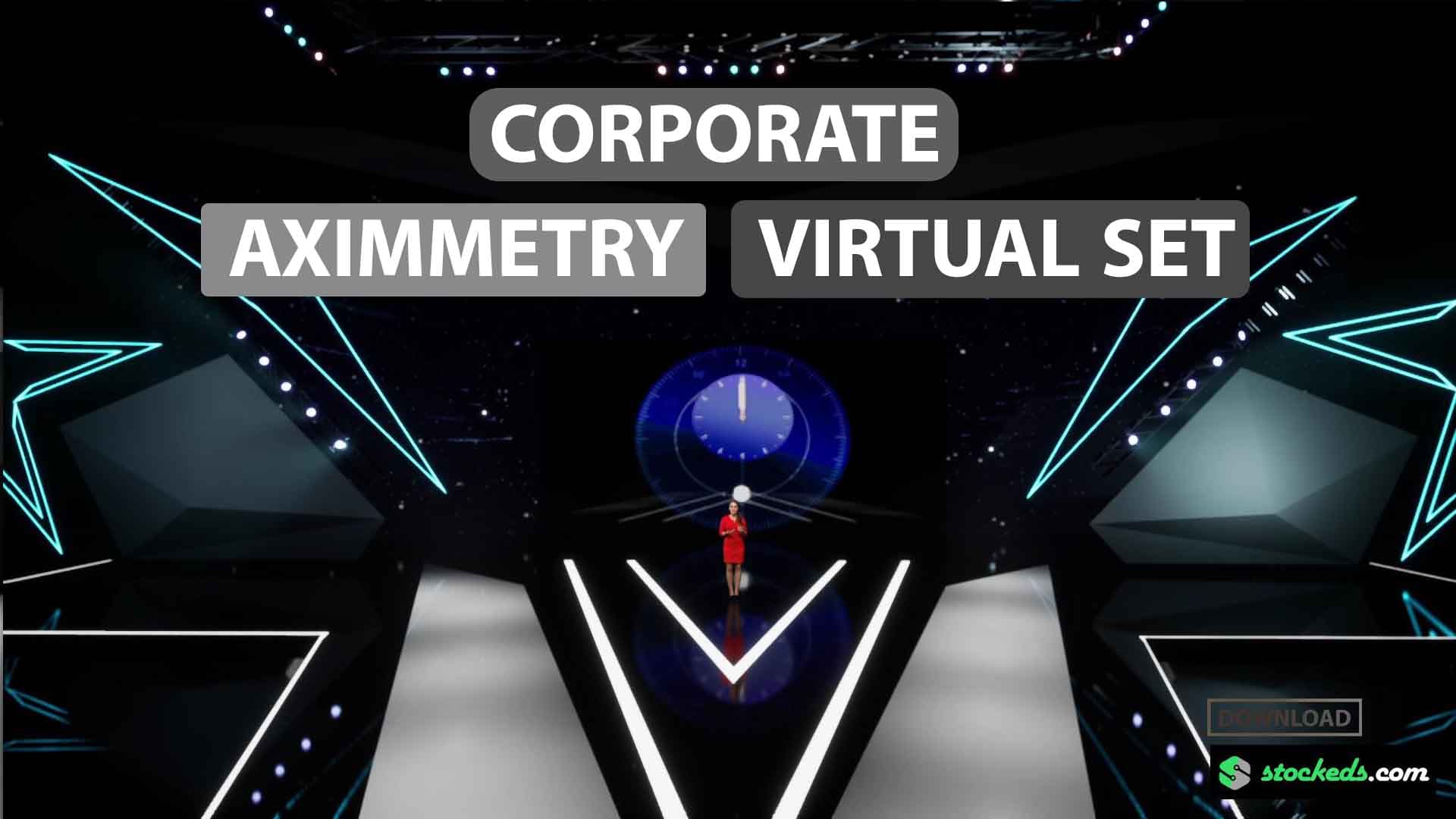 CORPORATE STAGE 7 | VIRTUAL PRODUCTION SET | UNREAL ENGINE  | AXIMMETRY | ZERO DENSITY