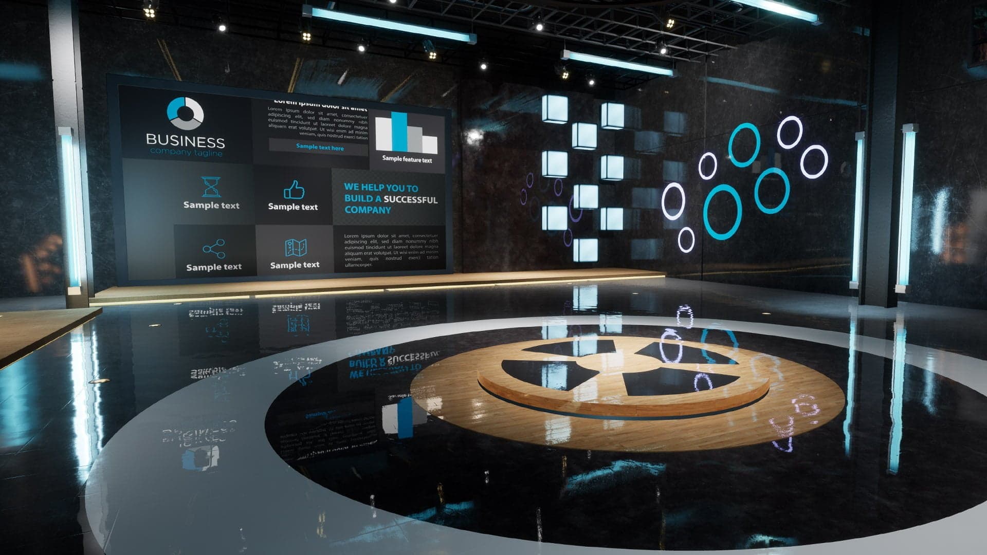 Customizable Virtual News Studios