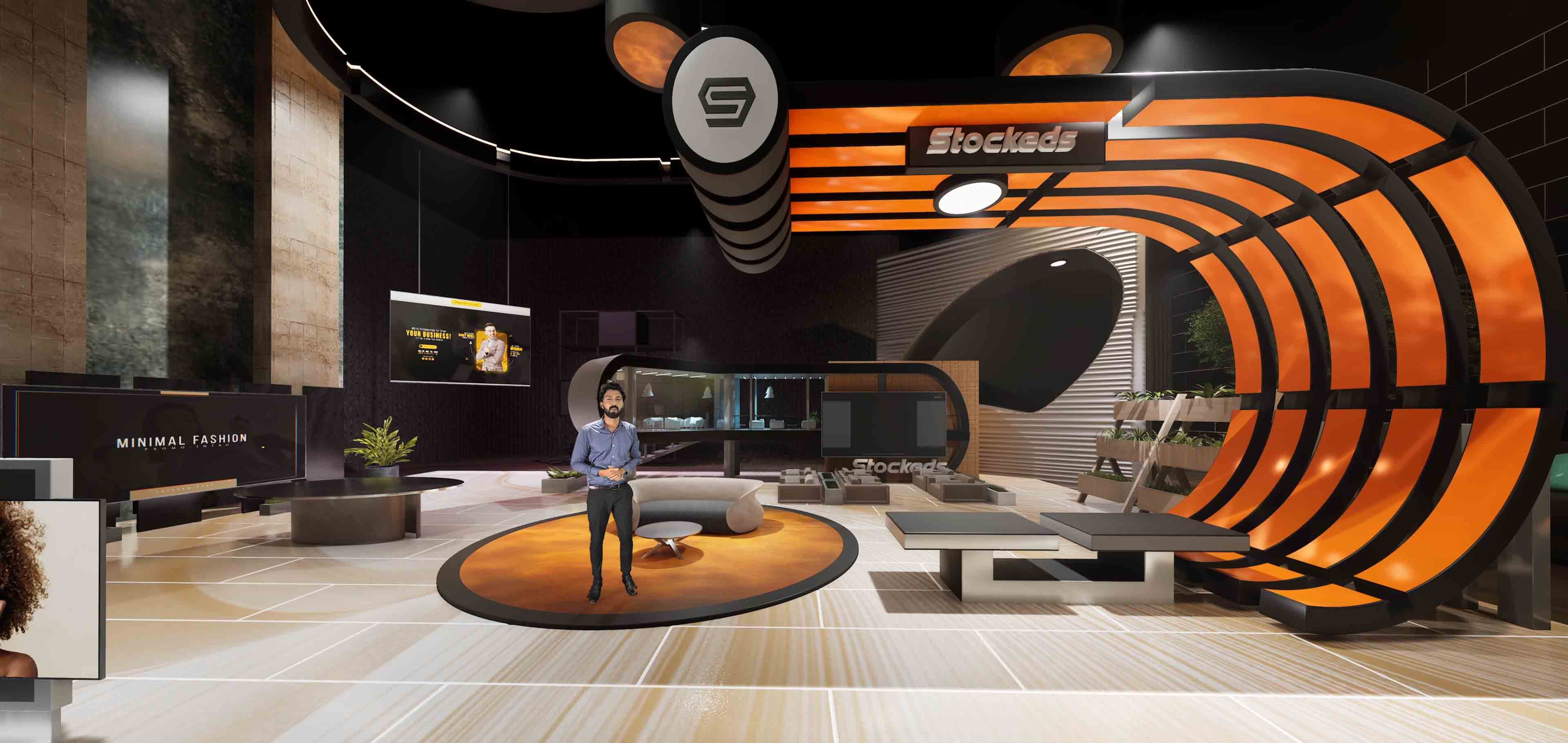 Talkshow ER6Y | Unreal Engine Corporate Virtual Set | Integrated With Aximmetry