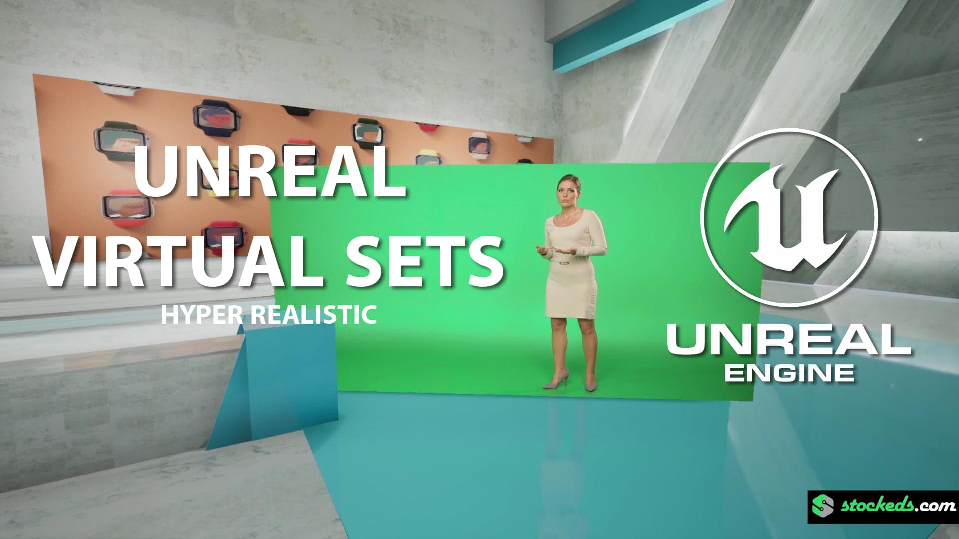 VIRTUAL PRODUCTION SET | TALK SHOW | UNREAL ENGINE  | AXIMMETRY | ZERO DENSITY